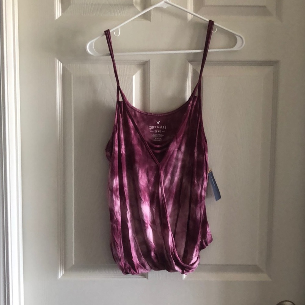 Purple/White Marbled Tank